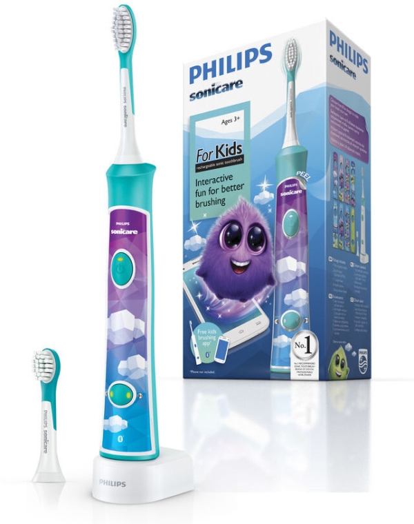 Elektryczna soniczna szczoteczka do zębów dla dzieci - Philips Sonicare For Kids HX6322/04	 — Zdjęcie N2