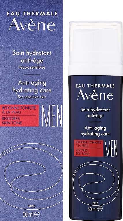 Antystarzeniowy krem do twarzy dla mężczyzn - Avéne Men Anti-Aging Hydrating Care — Zdjęcie N2