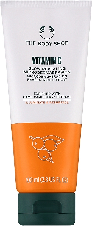 Peeling do twarzy - The Body Shop Vitamin C Glow Revealing Microdermabrasion New Pack — Zdjęcie N1