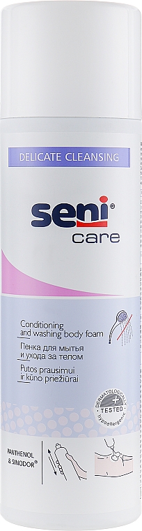 Pianka do mycia i pielęgnacji ciała - Seni Care Conditioning and Washing Body Foam — Zdjęcie N1