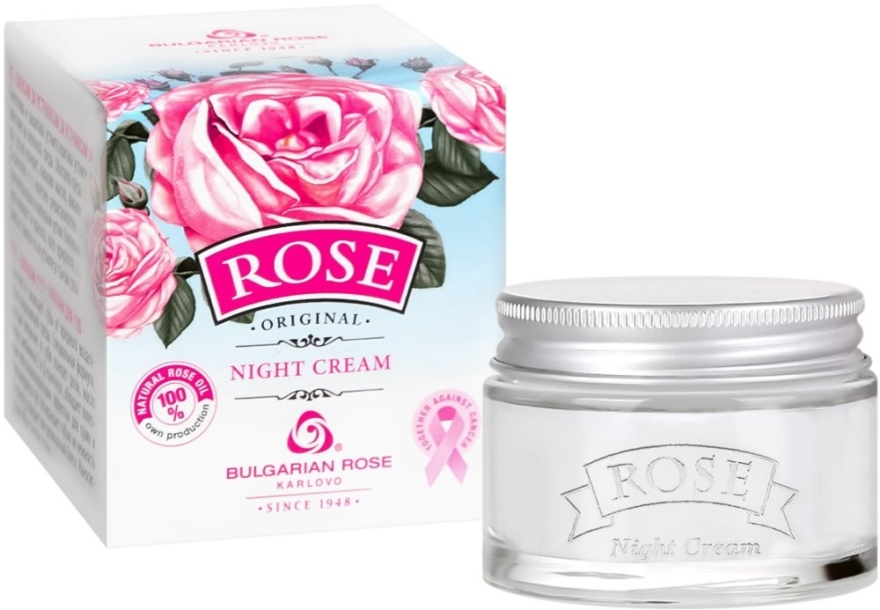Krem do twarzy na noc - Bulgarian Rose Rose Night Cream — Zdjęcie N1