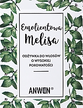 Odżywka do włosów wysokoporowatych - Anwen Emolientowa Melisa (próbka) — Zdjęcie N1