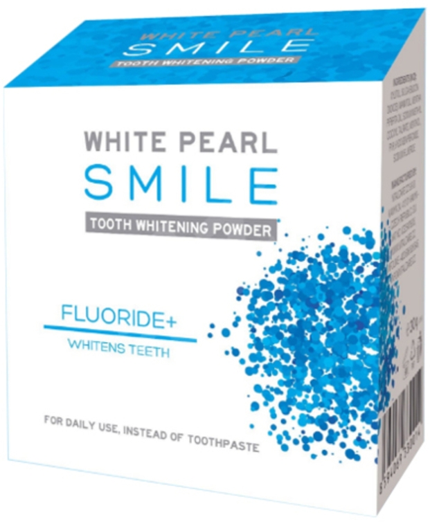 Wybielający proszek do zębów z mentolem - VitalCare White Pearl Smile Tooth Whitening Powder Fluor+ — Zdjęcie N1