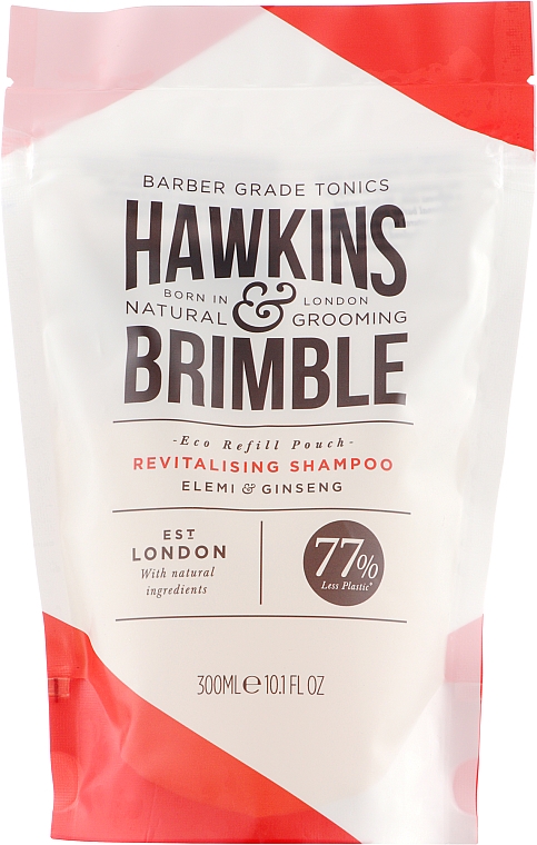 Rewitalizujący szampon do włosów - Hawkins & Brimble Revitalising Shampoo Eco-Refillable (wkład uzupełniający) — Zdjęcie N1