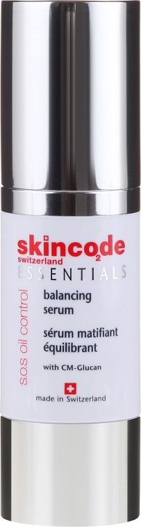 Balansujące serum matujące do cery tłustej - Skincode Essentials S.O.S Oil Control Balancing Serum — Zdjęcie N2
