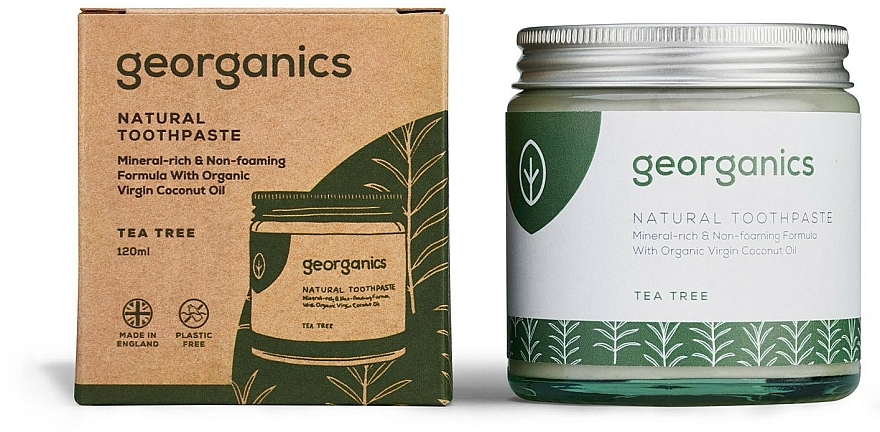 Naturalna pasta do zębów - Georganics Tea Tree Natural Toothpaste — Zdjęcie N3