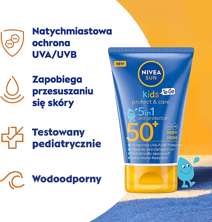 Balsam ochronny na słońce dla dzieci KIDS SPF 50+ - NIVEA SUN POCKET SIZE — Zdjęcie N3