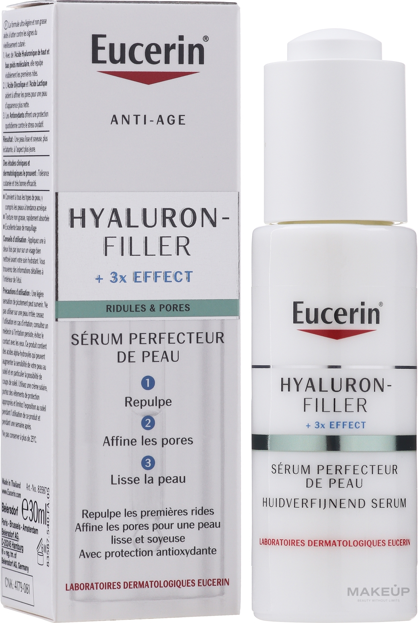 PRZECENA! Serum w sprayu do twarzy z olejkiem różanym - Eucerin Hyaluron-Filler Skin Perfecting Serum * — Zdjęcie 30 ml