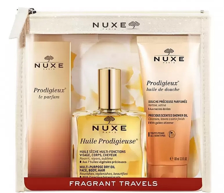Nuxe Prodigieux Le Parfum - Zestaw (edp/30 ml + sh/olej/100 ml + suchy/olej/100 ml + woreczek) — Zdjęcie N1