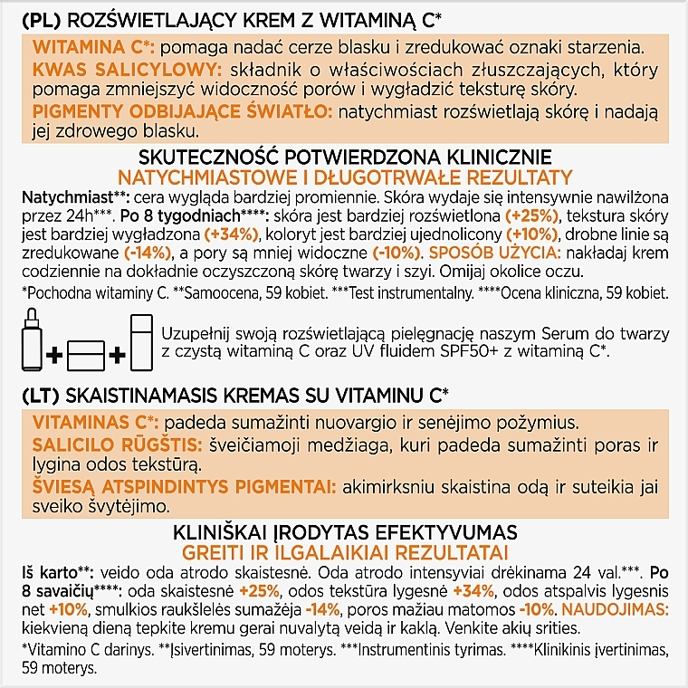 Krem rozjaśniający z witaminą C - L'Oreal Paris Revitalift Vitamin C Brightening Cream — Zdjęcie N6