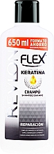Szampon z keratyną do włosów zniszczonych i łamliwych - Revlon Flex Keratin Shampoo — Zdjęcie N1