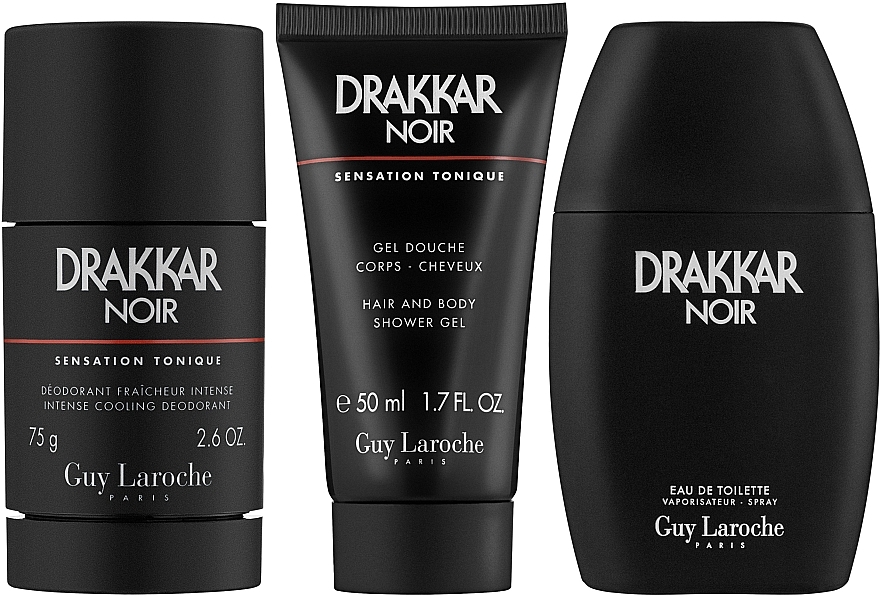 Guy Laroche Drakkar Noir - Zestaw (edt/50ml + s/g/50ml + deo/75ml) — Zdjęcie N3