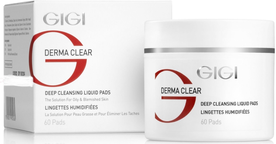 Wilgotna gąbka do peelingu - Gigi Derma Clear Deep Cleansing Liquid Pads  — Zdjęcie N1
