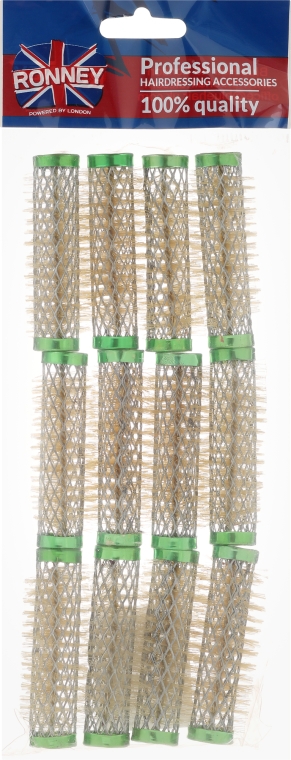 Wałki 15/63 mm, zielone - Ronney Professional Wire Curlers — Zdjęcie N1