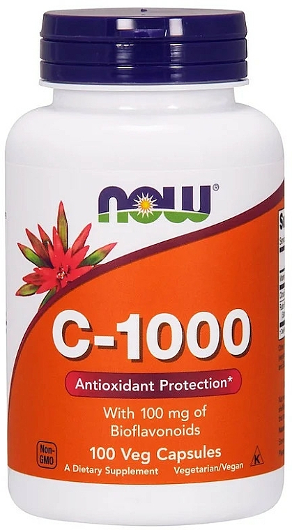 Witamina C w kapsułkach - Now Foods Vitamin C 1000Iu — Zdjęcie N1