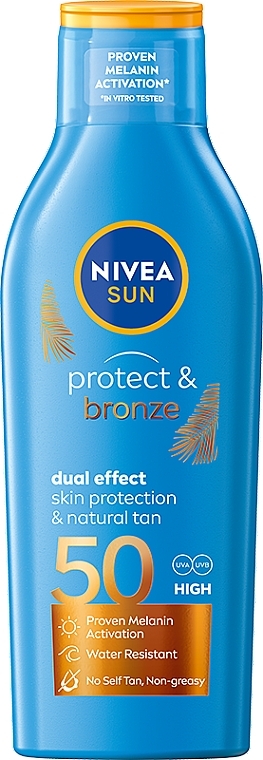 Balsam aktywujący naturalną opaleniznę - NIVEA SUN Protect & Bronze SPF 50 Dual Effect — Zdjęcie N1