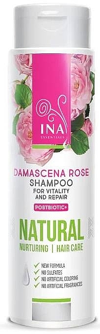 Szampon z różą damasceńską do włosów suchych i zniszczonych - Ina Essentials Damask Rose Shampoo — Zdjęcie N1