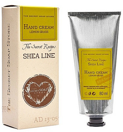 Krem do rąk z masłem shea Trawa cytrynowa - The Secret Soap Store Shea Line Hand Cream Lemon Grass — фото N1