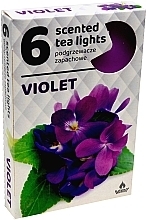 Kup Podgrzewacze zapachowe tealight, Fiołek, 6 szt. - Admit Scented Tea Light Violet