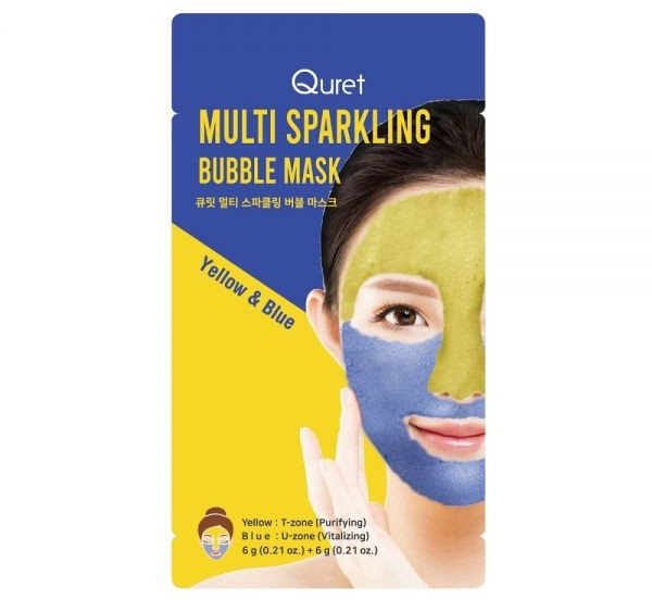 Rozjaśniająca maska glinkowa do twarzy - Quret Multi Sparkling Bubble Mask — Zdjęcie N1