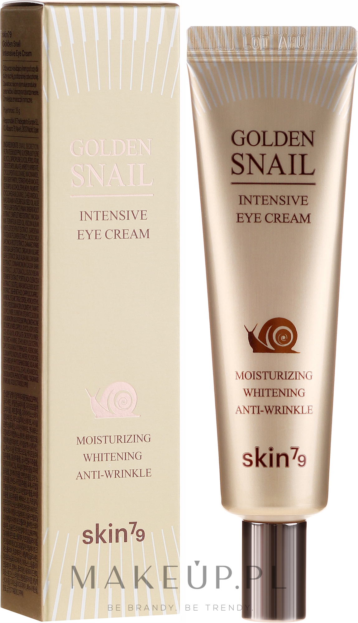 Przeciwzmarszczkowy krem pod oczy ze śluzem ślimaka - Skin79 Golden Snail Intensive Eye Cream — Zdjęcie 35 g