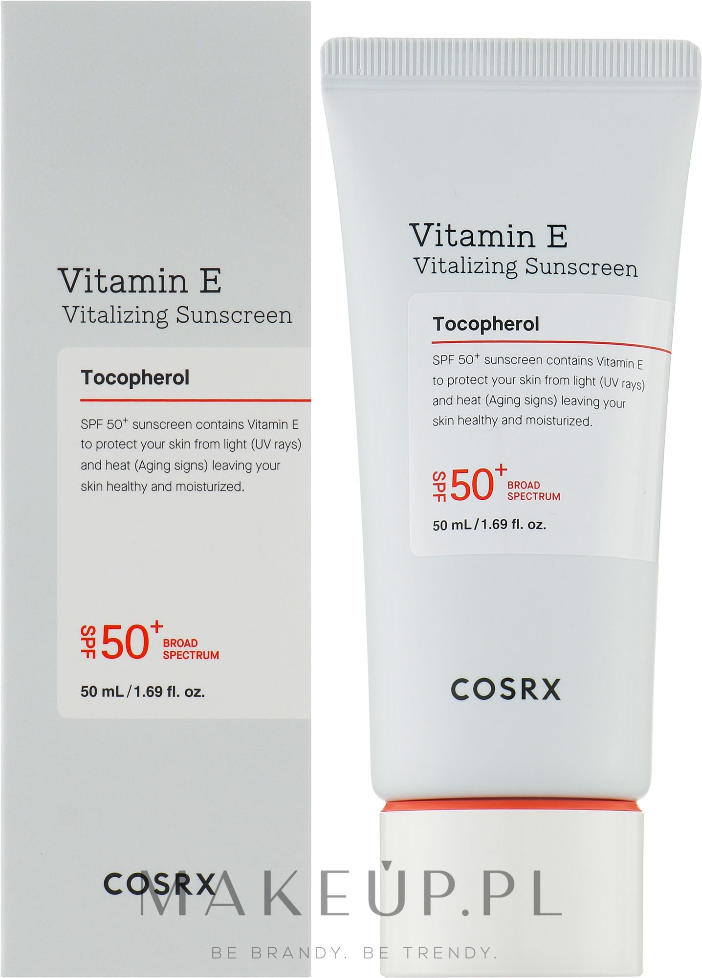 Filtr przeciwsłoneczny z witaminą E - Cosrx Vitamin E Vitalizing Sunscreen SPF 50+ — Zdjęcie 50 ml