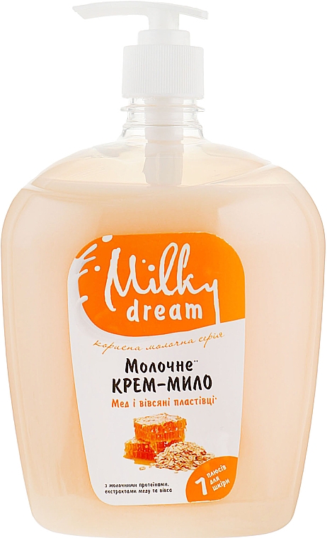 Mydło w płynie Miód z płatkami owsianymi - Milky Dream — Zdjęcie N1