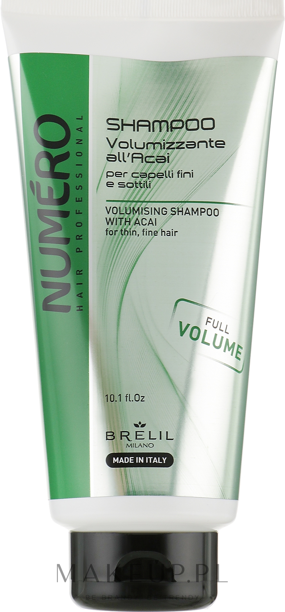 Szampon zwiększający objętość włosów z ekstraktem z jagód acai - Brelil Numero Volumising Shampoo — Zdjęcie 300 ml