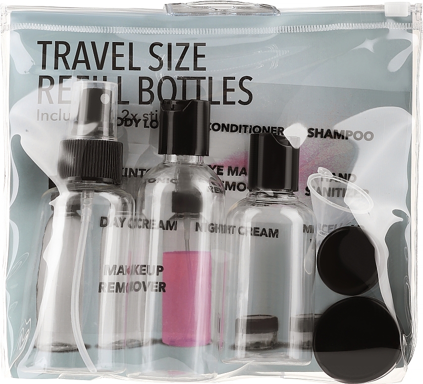 Zestaw butelek kosmetycznych, 6 szt. - Gillian Jones Studio Travel Taske Kit — Zdjęcie N1