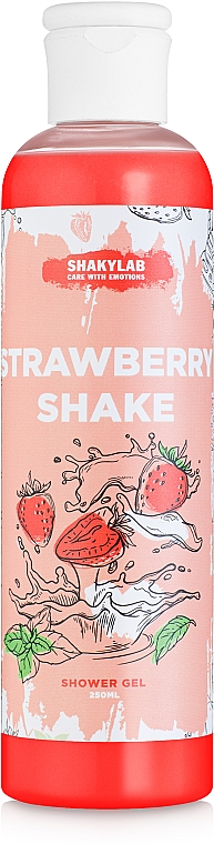 Żel pod prysznic Truskawkowy shake - SHAKYLAB Natural Shower & Bath Gel — Zdjęcie N1