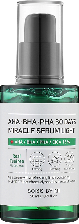 Kwasowe serum do twarzy - Some By Mi AHA.BHA.PHA 30 Days Miracle Serum Light — Zdjęcie N1