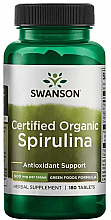 Kup Organiczny suplement diety Spirulina, 500 mg, 180 tabletek - Swanson Certified Organic Spirulina