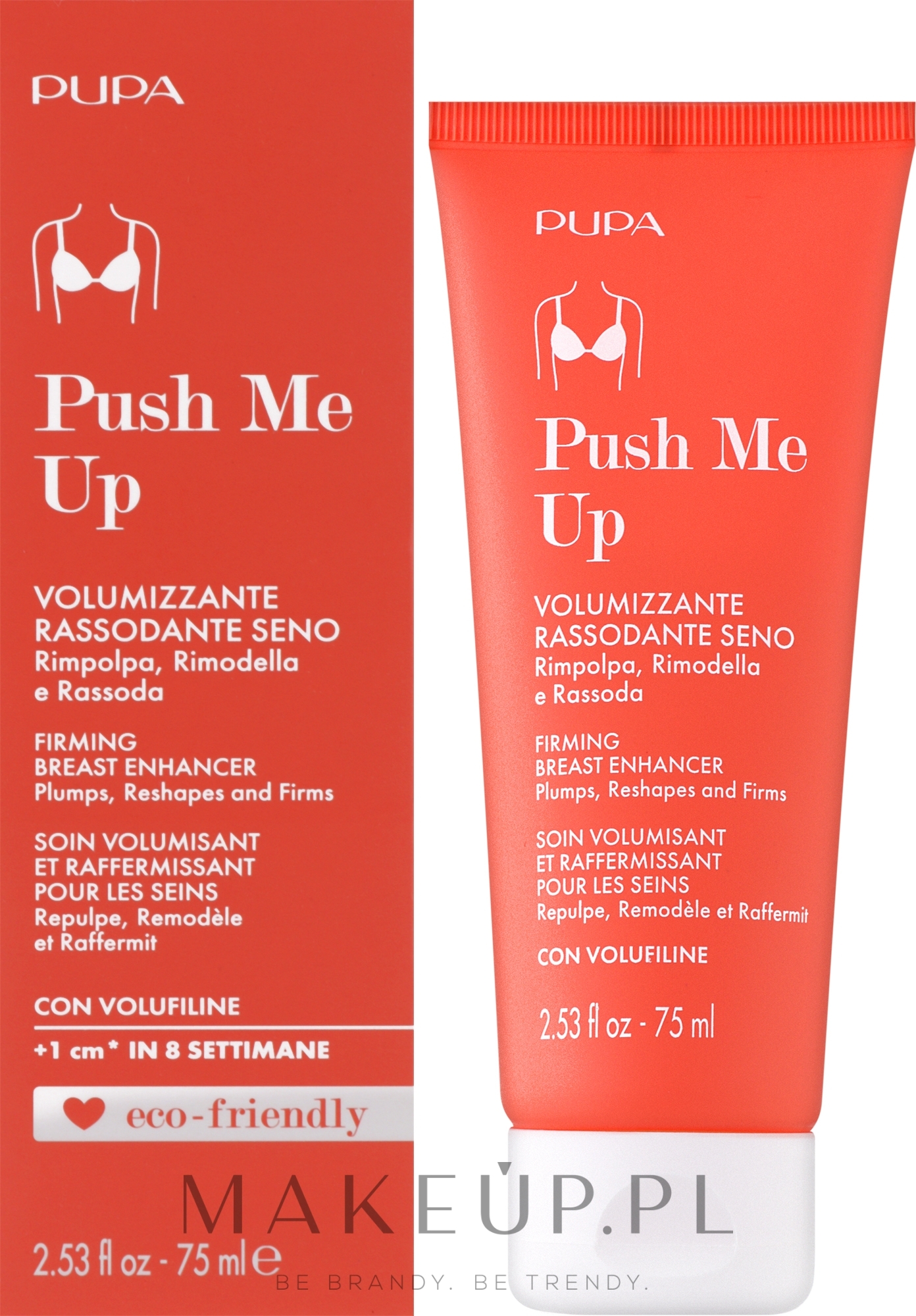 Krem utrzymujący objętość i elastyczność biustu - Pupa Push Me Up Firming Breast Enhancer — Zdjęcie 75 ml