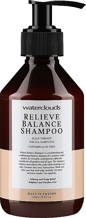 Szampon z aloesem do zestresowanych włosów - Waterclouds Relieve Balance Shampoo — Zdjęcie N1