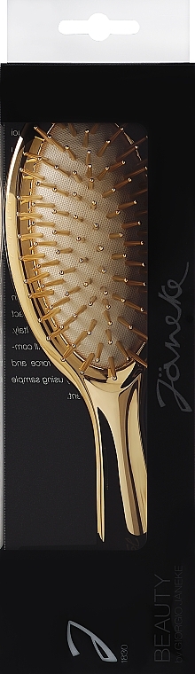 Szczotka do włosów AUSP232Q KAS, złota - Janeke Hairbrush — Zdjęcie N2