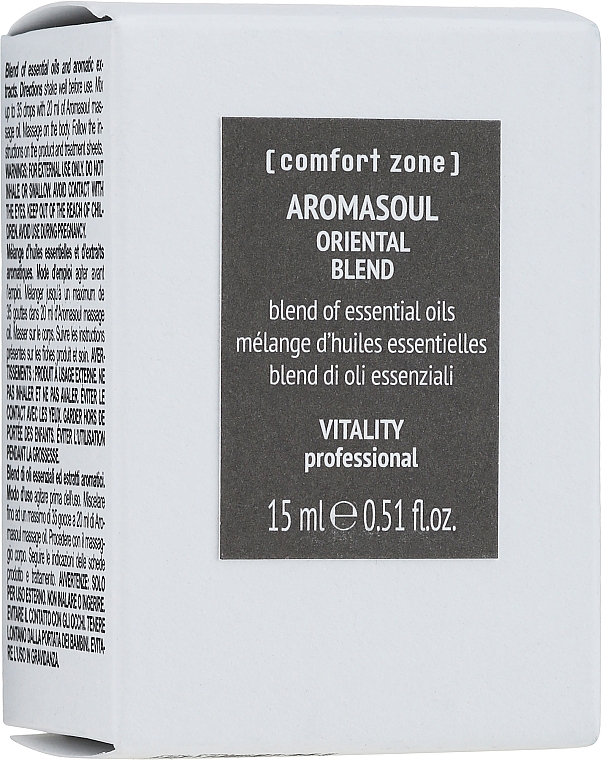 Mieszanka olejków eterycznych do ciała - Comfort Zone Aromasoul Oriental Blend — Zdjęcie N2