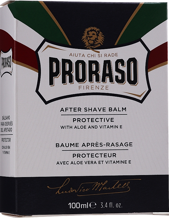 Ochronny balsam nawilżający po goleniu z aloesem i witaminą E dla mężczyzn - Proraso Blue Line After Shave Balm — Zdjęcie N2