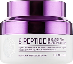 Przeciwstarzeniowy krem z peptydami - Enough 8 Peptide Sensation Pro Balancing Cream — Zdjęcie N2