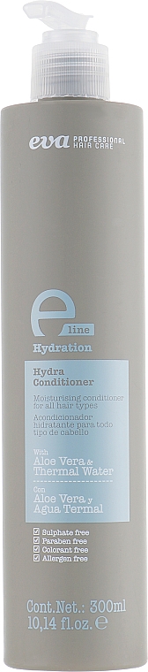 Nawilżająca odżywka do wszystkich rodzajów włosów - Eva Professional E-line Hydration Conditioner — Zdjęcie N1