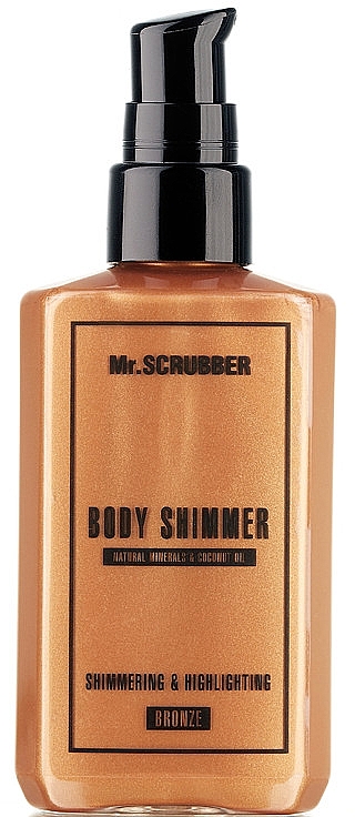 Olejek ze świecącymi drobinkami - Mr.Scrubber Body Shimmer Bronze — Zdjęcie N1