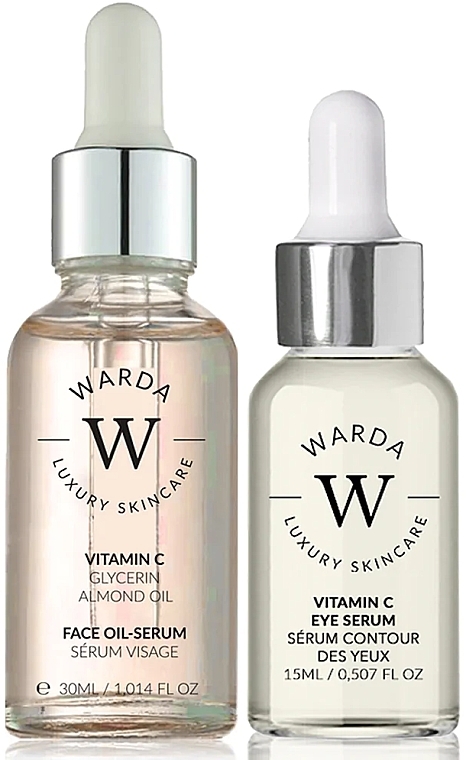 Zestaw - Warda Skin Glow Boost Vitamin C (oil/serum/30ml + eye/serum/15ml) — Zdjęcie N1