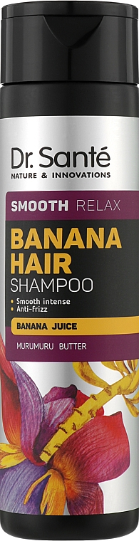 Szampon do włosów - Dr Sante Banana Hair Smooth Relax Shampoo — Zdjęcie N1