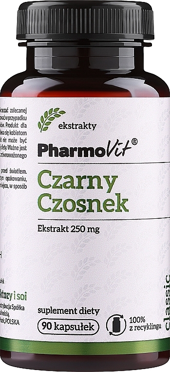 Suplement diety Czarny czosnek - Pharmovit Classic — Zdjęcie N1