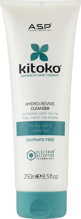 Nawilżający szampon do włosów - Affinage Salon Professional Kitoko Hydro Revive Cleanser