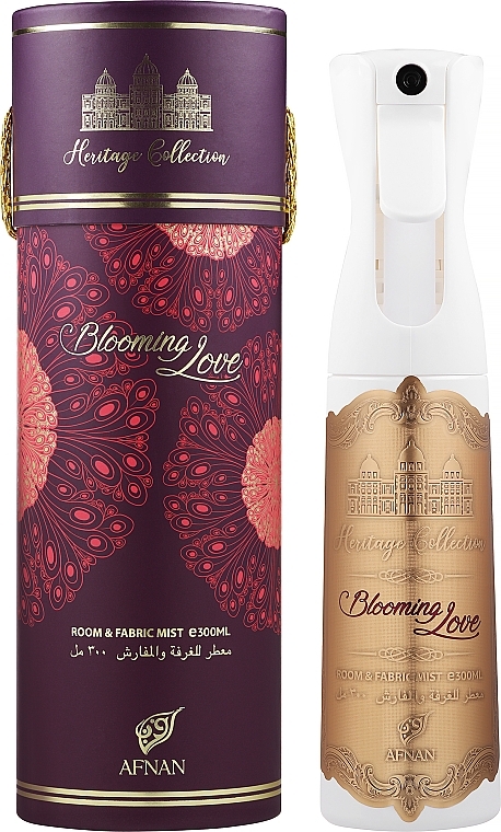 Spray do domu - Afnan Perfumes Heritage Collection Blooming Love Room & Fabric Mist  — Zdjęcie N2