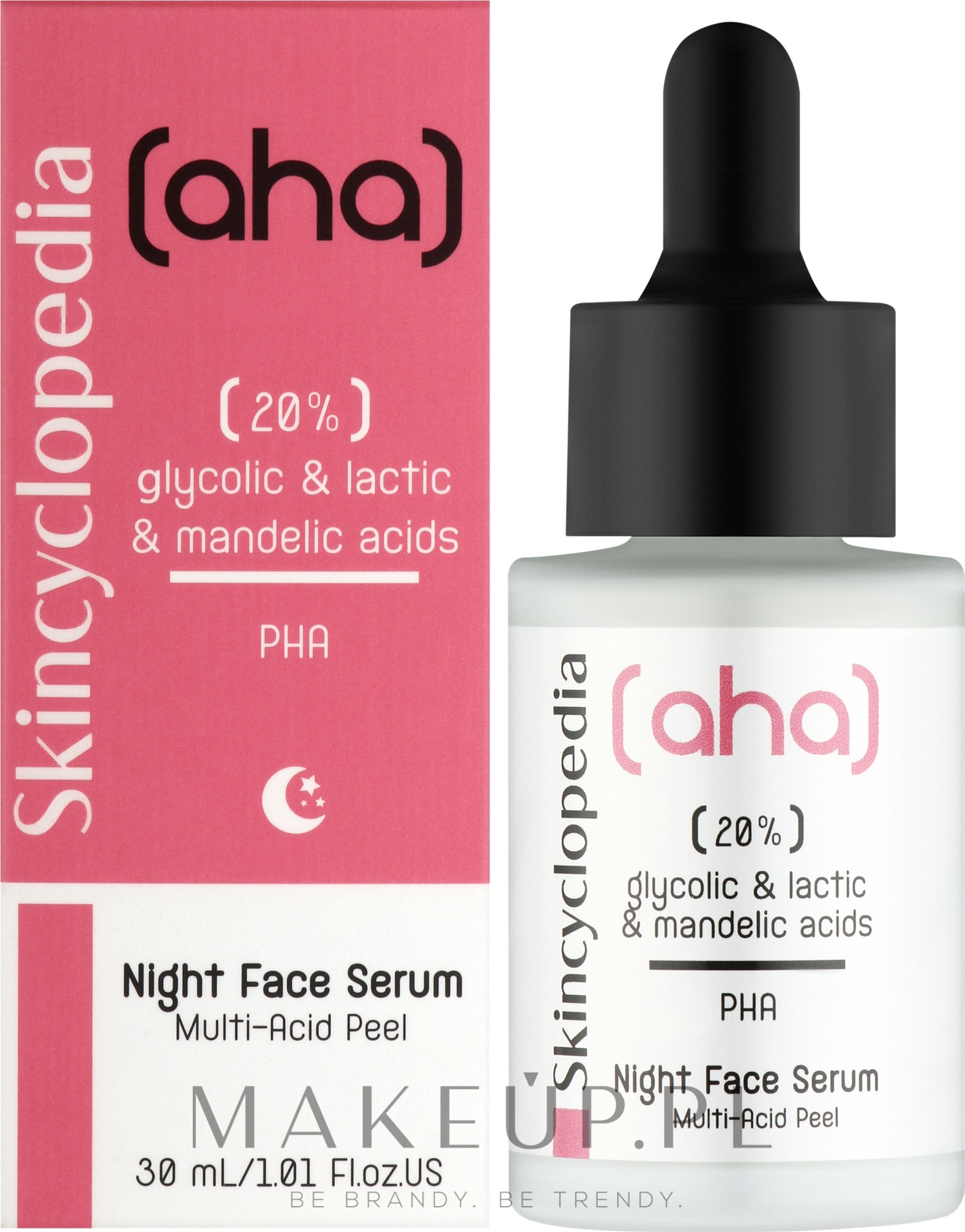 Serum do twarzy na noc z 20% kwasami AHA i PHA - Skincyclopedia Night Face Serum Night Peeling With 20% AHA & PHA — Zdjęcie 30 ml