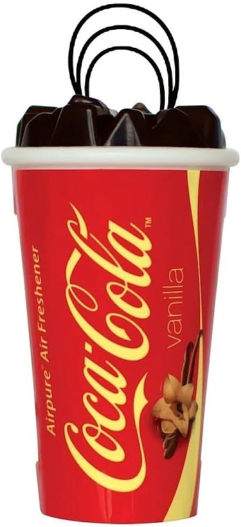 Zawieszka zapachowa do samochodu Coca-Cola Vanilla - Airpure Car Air Freshener Coca-Cola 3D Vanilla — Zdjęcie N2