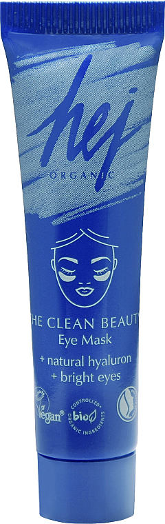 Przeciwstarzeniowa maska do skóry wokół oczu - Hej Organic The Clean Beauty Eye Mask — Zdjęcie N1