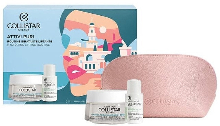 Zestaw - Collistar Attivi Puri Gift Set (f/cr/50 ml + f/lot/15 ml) — Zdjęcie N1