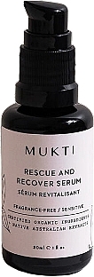 Rewitalizujące serum do twarzy - Mukti Organics Rescue and Recover Serum — Zdjęcie N1